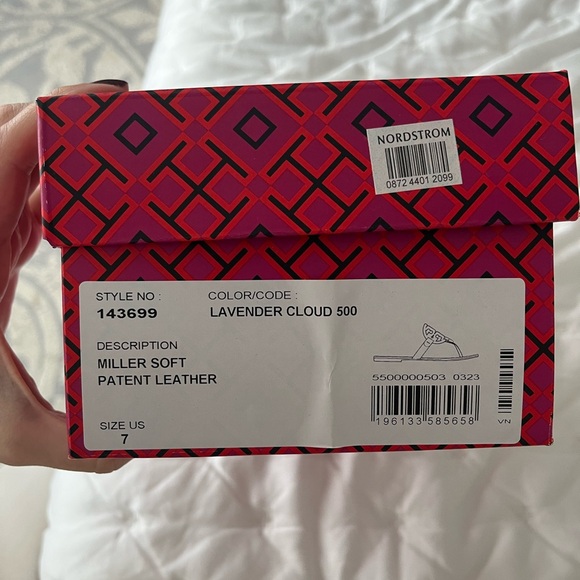 NWT lavender Tory Burch flip flops - Picture 5 of 5